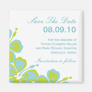 Hibiskus Delight Save the Date Magnet