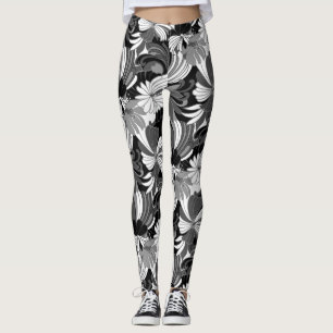 Hibiskus-Dschungel-hawaiisches tropisches Leggings