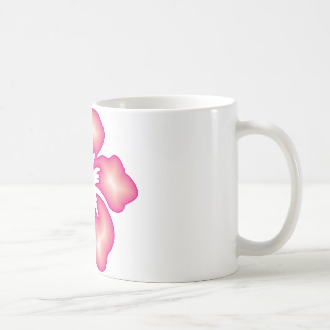 Hibiskus-Entwurf Kaffeetasse (Rechts)
