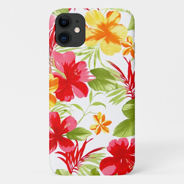 Hibiskus Floral Fiesta Case-Mate iPhone Hülle (Rückseite)