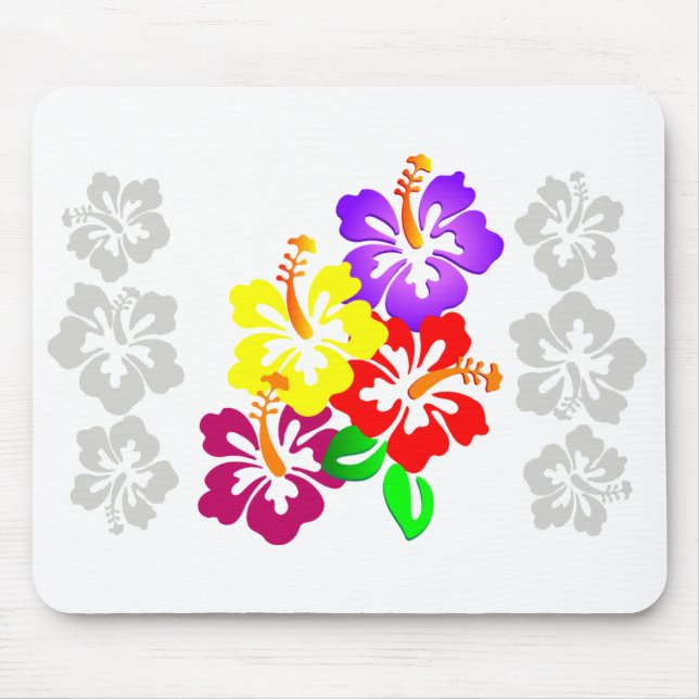 Hibiskus Floral Mousepad (Vorne)