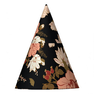 Hibiskus Floral: Nahtloses Muster Partyhütchen