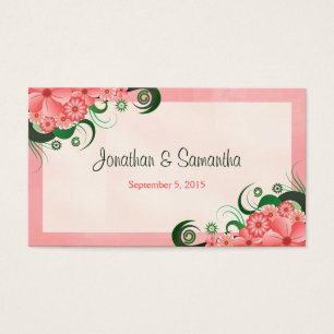 Hibiskus Floral Pink Gastgeschenk Hochzeit Gefalle