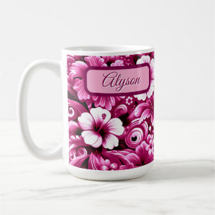 Hibiskus für tropische hawaiianische Blume Persona Kaffeetasse