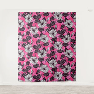 Hibiskus Garten 2 Wandteppich