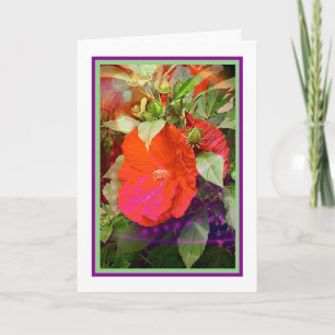Hibiskus Geburtstagskarte Karte