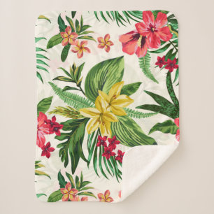 Hibiskus Gelb und Rosa Sherpadecke