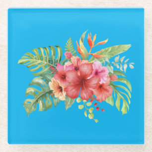 Hibiskus Glasuntersetzer