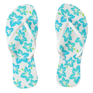 Hibiskus Hawaiian Muster Flip Flops