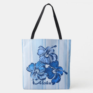 Hibiskus Hawaiian Reversible Beach Bag