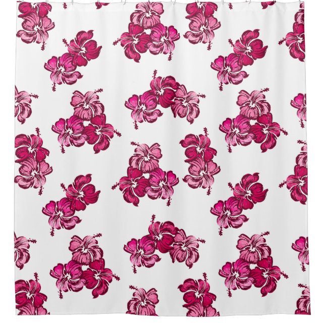 Hibiskus Hawaiian Tropical Duschvorhang (Vorderseite)