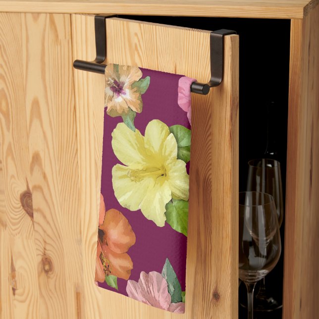 Hibiskus 🌺 küchentuch (Drittel gefaltet)