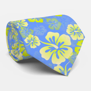 Hibiskus-Leis / Hawaiian-Tie / Tropische Blumen Krawatte