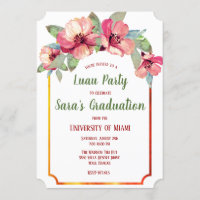 Hibiskus Luau Graduiertenfest Einladung