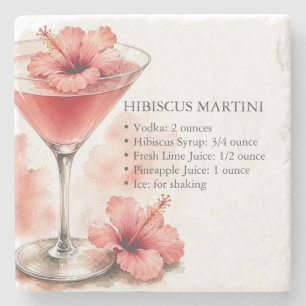 Hibiskus Martini Likör Untersetzer