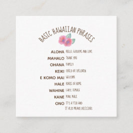 Hibiskus Maui Wedding Begleitkarte