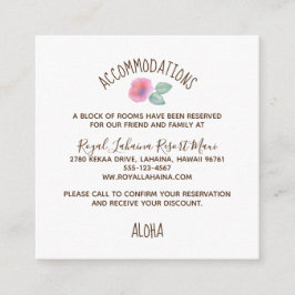 Hibiskus Maui Wedding Begleitkarte