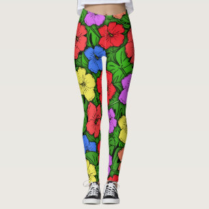 Hibiskus & Monstera #4 Leggings