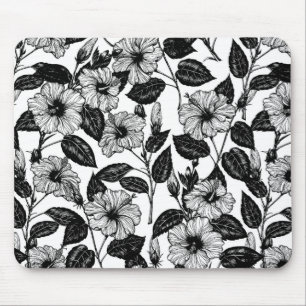 Hibiskus-Muster Mousepad