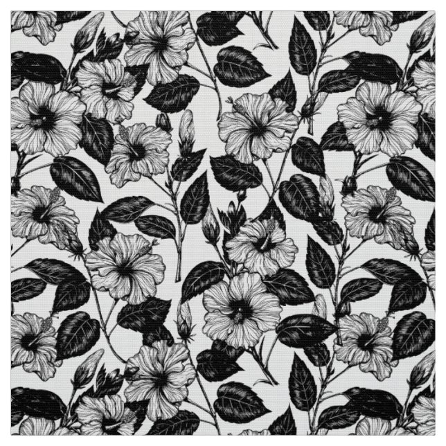 Hibiskus-Muster Stoff (Muster)