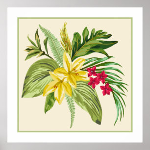 Hibiskus Native Hawaiian Blume Poster