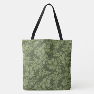 Hibiskus Pareau Distressed Hawaiian Beach Bag