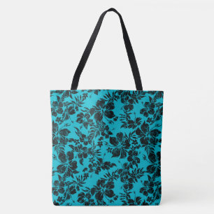 Hibiskus Pareau Distressed Hawaiian Beach Bag
