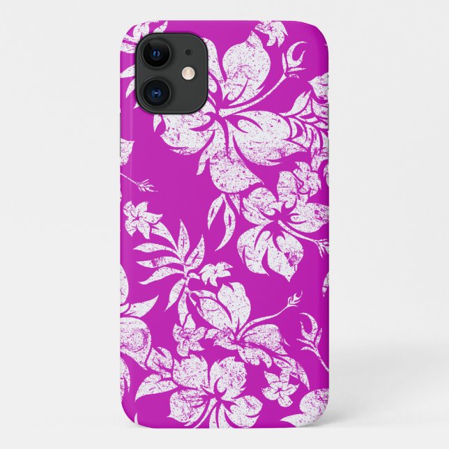 Hibiskus Pareau Hawaiian Floral Magenta Case-Mate iPhone Hülle (Rückseite)