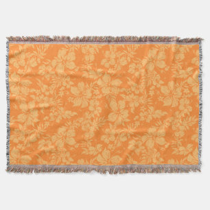 Hibiskus Pareau Hawaiian Floral Throw Blanket Decke