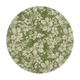 Hibiskus Pareau Hawaiian Glass Cutting Board Schneidebrett