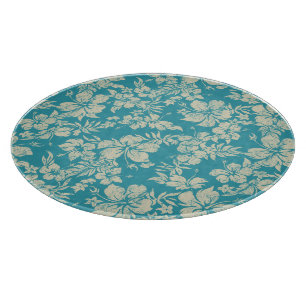 Hibiskus Pareau Hawaiian Glass Cutting Board Schneidebrett