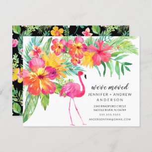 Hibiskus Pink Flamingo Moving Ankündigung