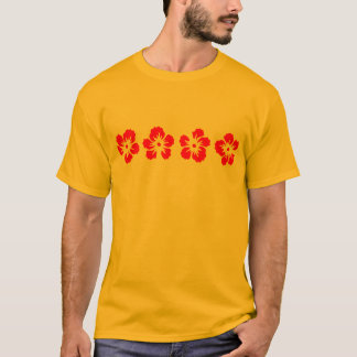 Hibiskus-Rose von Sharon-Rot T-Shirt
