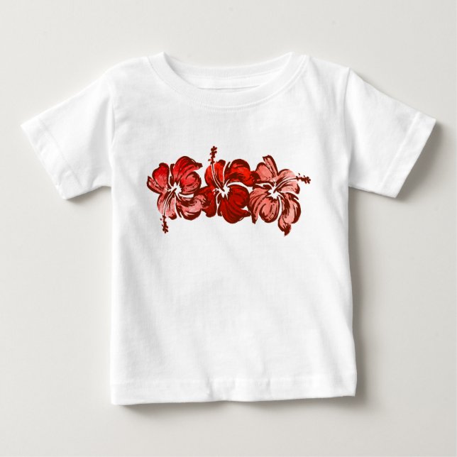 Hibiskus Säugling T-Shirt (Vorderseite)