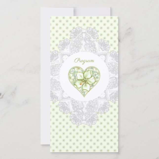 Hibiskus & Spitzen WHITE (Rückseite)