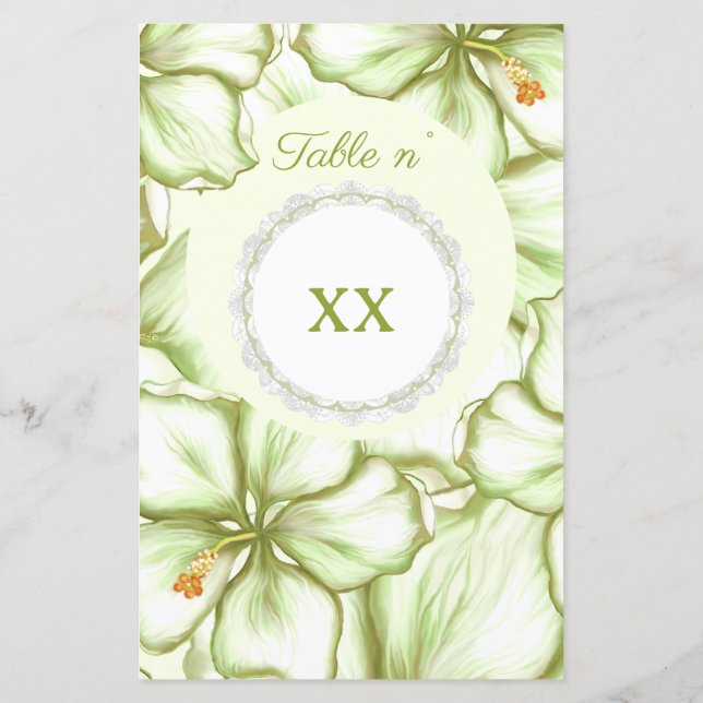 Hibiskus & Spitzen WHITE (Rückseite)