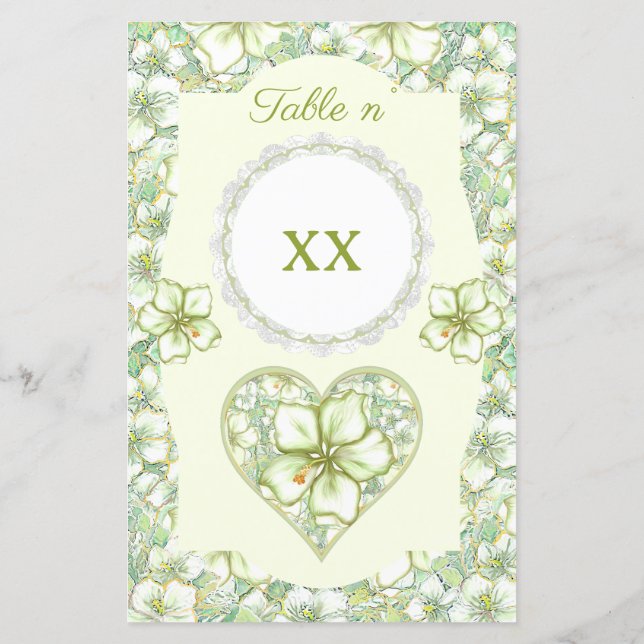 Hibiskus & Spitzen WHITE (Rückseite)