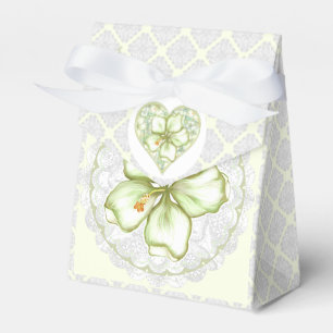 Hibiskus & Spitzen WHITE Geschenkschachtel