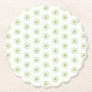 Hibiskus & Spitzen WHITE Untersetzer