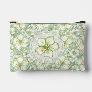 Hibiskus & Spitzen WHITE Zubehörtasche