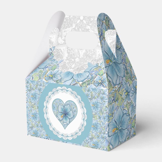 Hibiskus & Spitzenschuppen Geschenkschachtel (Vorderseite)