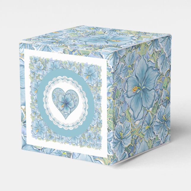 Hibiskus & Spitzenschuppen Geschenkschachtel (Vorderseite)