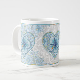 Hibiskus & Spitzenschuppen Jumbo-Tasse