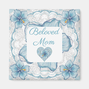 Hibiskus & Spitzenschuppen Magnet