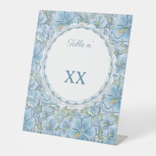 Hibiskus & Spitzenschuppen Sockelschild