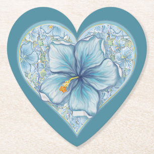 Hibiskus & Spitzenschuppen Untersetzer