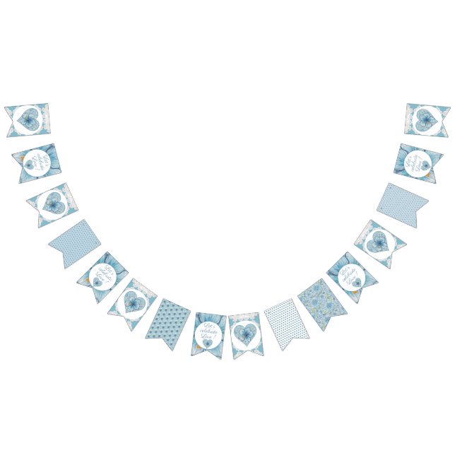 Hibiskus & Spitzenschuppen Wimpelkette (Alle)