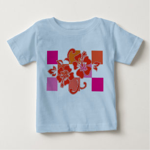 Hibiskus-T-Shirts für Kleinkinder und Säugling Baby T-shirt