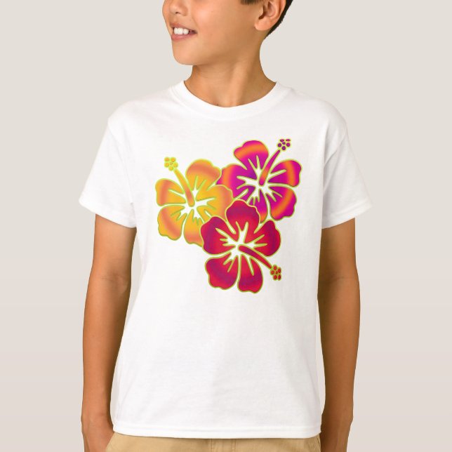 Hibiskus Trio T-Shirt (Vorderseite)