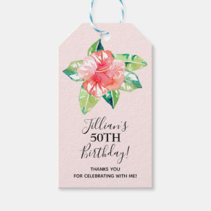 Hibiskus tropische Blüte Geschenkanhänger